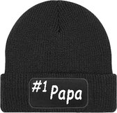 Muts - Beanie - Papa - Winter - #1 - Hoed - Zwart.