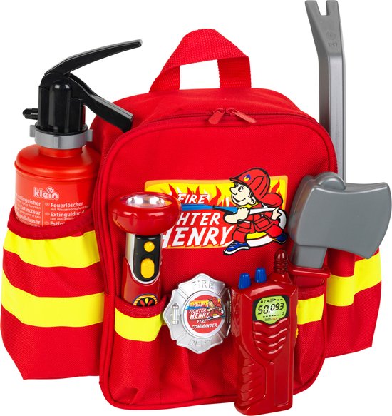 Sac à dos de Pompiers avec contenu - Tachan - Toy Pompiers Jouets