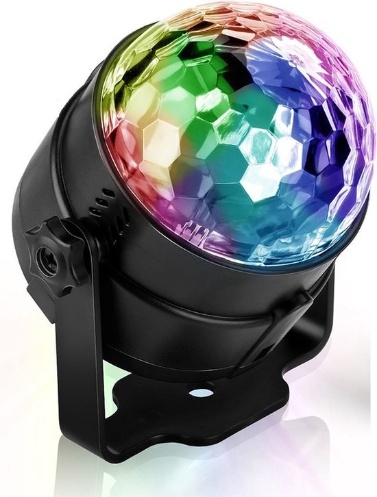 Lampe boule disco multicolore