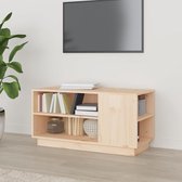 vidaXL TV-meubel - - houten - 80 x 35 x 40.5 cm - sterke en praktische opbergruimte - Kast