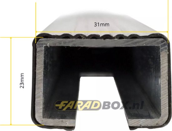 Galeries de toit adaptées à la Peugeot 308 SW 2014 à 2021 toit lisse - Acier étroit - Capacité de charge 75kg - Merk Farad
