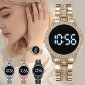 digitale dames horloge - waterdicht- Horloges voor Vrouwen- Meisjes Horloges - Goud-Moederdag