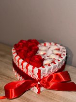 Kinder Chocolade en Raffaello Geschenk Hart - Chocolade Cadeau - Kerstcadeau - Valentijn Cadeau - Liefde - Cadeau voor Haar - Geschenk - Trouwen