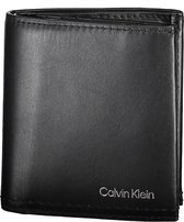 Calvin Klein Heren Billfold Portemonnee Leer - Zwart