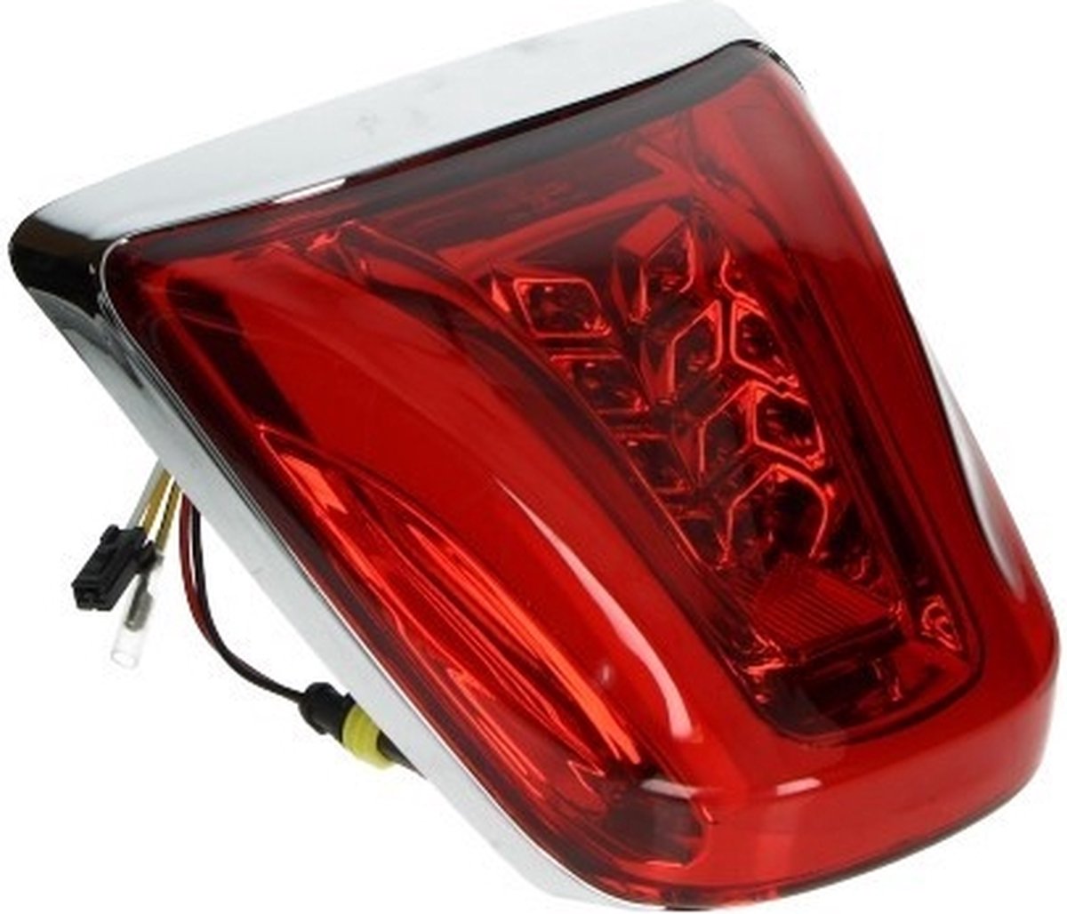 Achterlicht led E-keur rand chrome rood glas Primavera Sprint DMP