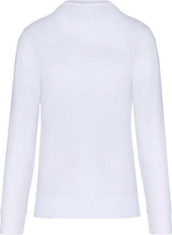 Sweatshirt Kind 4/6 Y (4/6 ans) Kariban Ronde hals Lange mouw White 85% Katoen, 15% Polyester