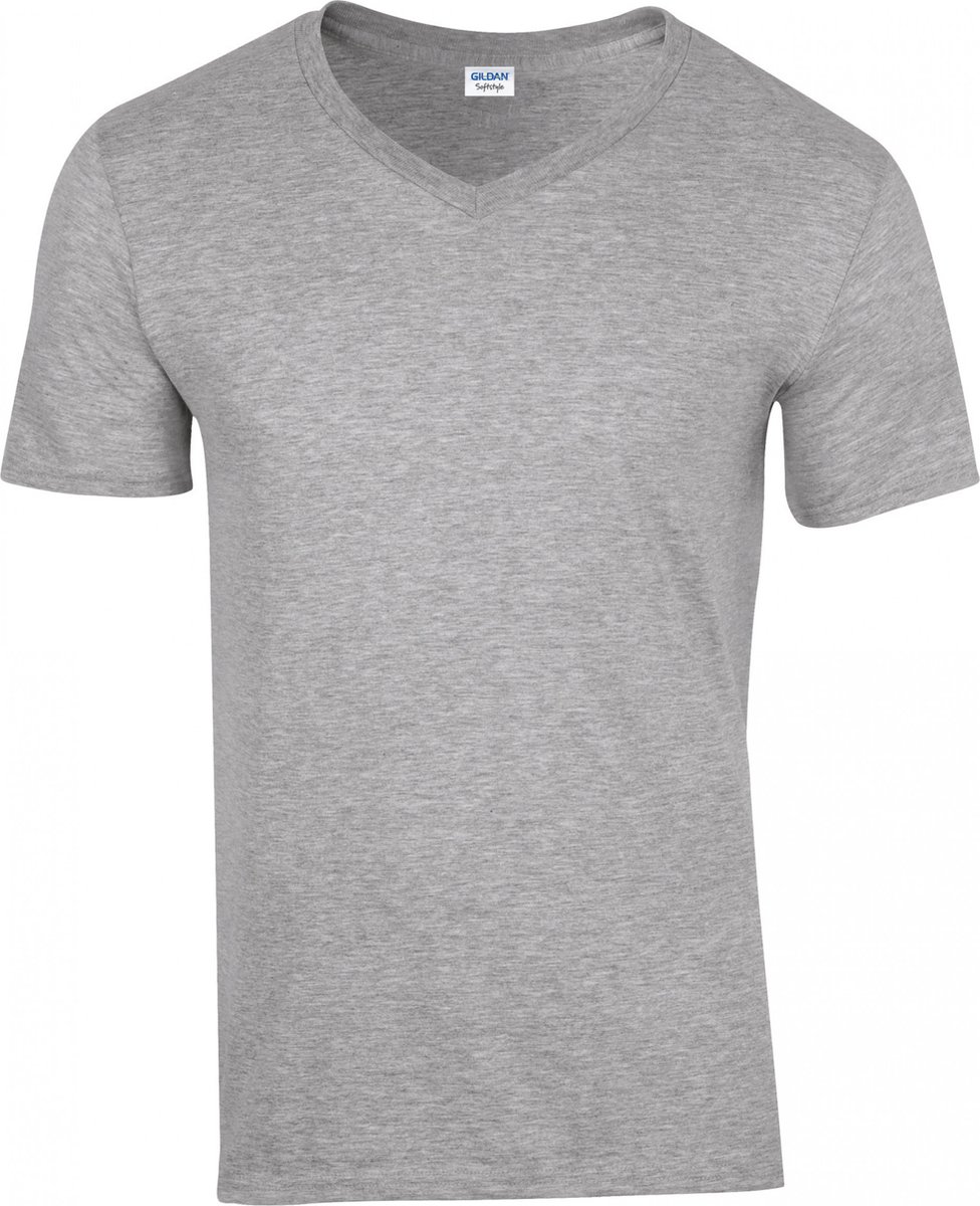 Gildan Softstyle Euro Fit Adult V-neck T-shirt GI64V00 - RS Sport Grey - S