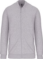 Pullover/Cardigan Heren 3XL Kariban Lange mouw Oxford Grey 80% Katoen, 20% Polyester