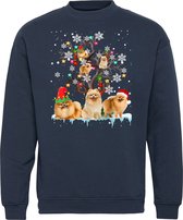 Kersttrui Pekiboom | Foute Kersttrui Dames Heren | Kerstcadeau | Kerstpakket | Navy | maat XS