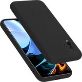 Cadorabo Hoesje geschikt voor Xiaomi RedMi 9T in LIQUID ZWART - Beschermhoes gemaakt van flexibel TPU silicone Case Cover