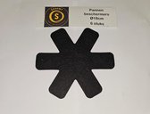 Sasemy - Pannenbeschermers - Bordenbeschermers - Beschermingsmatten Zwart - Set van 6 - 18Øcm - Tussenleggers Kleine Pannen en Borden