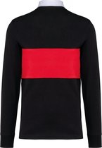 SportPolo Unisex S Proact Lange mouw Black / Sporty Red 100% Katoen