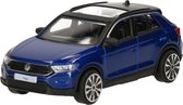 Bburago - Maquette voiture - Volkswagen T-Roc 2021 - bleu - 10 x 4 x 4 cm