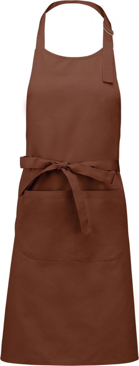 Schort/Tuniek/Werkblouse Unisex One Size Kariban Cacao 35% Katoen, 65% Polyester