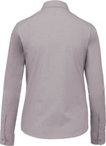 Chemisier Femme XS Kariban Manche longue Argent 65% Polyester, 35% Katoen