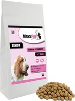 MaxxPet Nourriture pour chiens - Nourriture pour chiens pour chien Senior - Senior - Bœuf et volaille - 10 kg