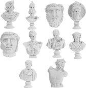 BESPORTBLE Pack of 10 Resin Sketch Figures Mini Plaster Statue Replica Aphrodite Greek Goddess Bust Statue Home Office Art Decor