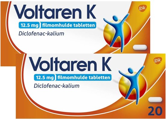 Foto: Voltaren k 12 5mg diclofenac 2 x 20 tabletten