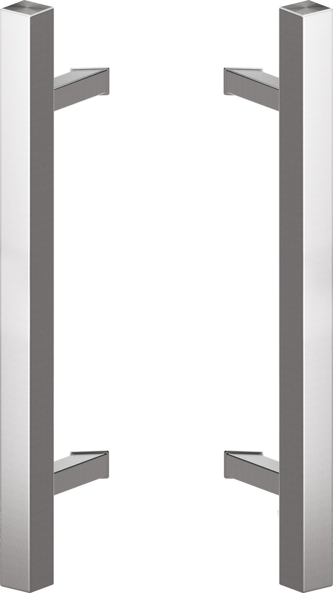Deurgreep set RVS - 100cm - 45º - 40x40mm - T model