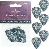 6 Stuks Plectrum Set - 1.20 Plectrum - Celluloid Guitar Picks - Lintage Guitars®