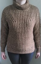 Moscow Cowl Sweater - Bronze Melange - Maat L