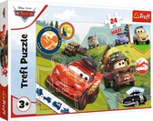 Trefl - Puzzles - "24 Maxi" - Happy cars / Disney Cars 3