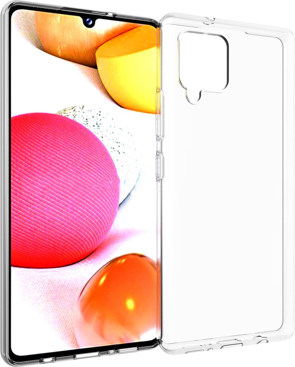 Samsung Galaxy A42 5G Hoesje - Transparant - Opstaande hoeken