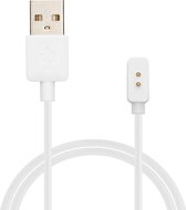 kwmobile Câble de chargement USB compatible avec Xiaomi Mi Band 8 Pro / Smart Band 8 Pro / Redmi Watch 3 Active - Câble pour montre intelligente - blanc
