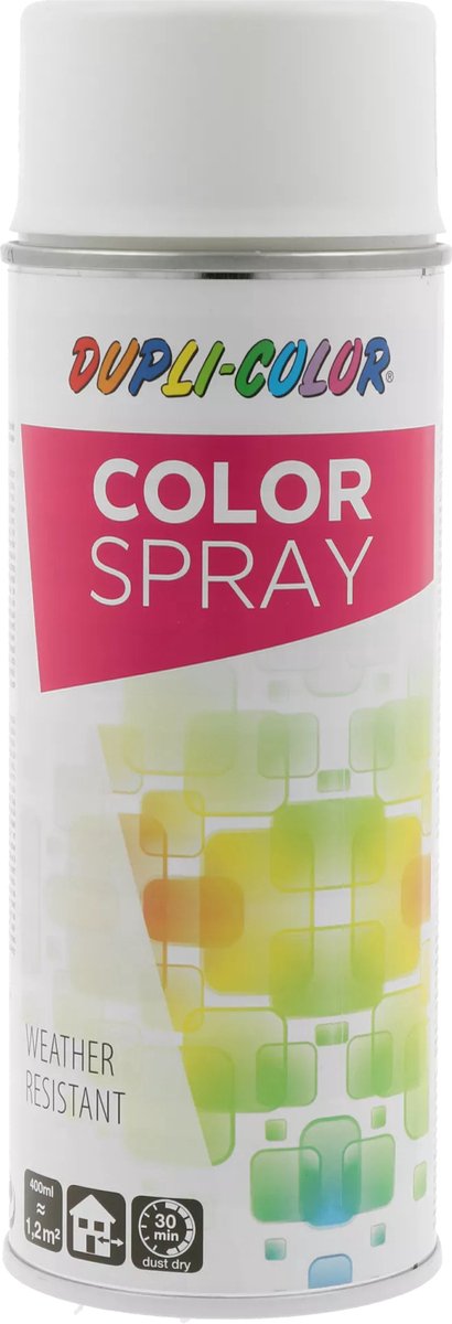 dupli color colorspray ral 9010 helder wit mat 585036 400 ml