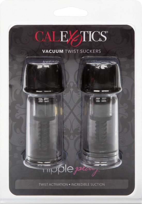 Foto: Calexotics vacuum twist suckers pumps nipple zwart