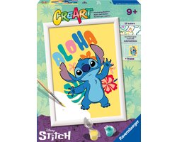 foto van Ravensburger CreArt Disney Aloha Stitch - Schilderen op nummer voor kinderen