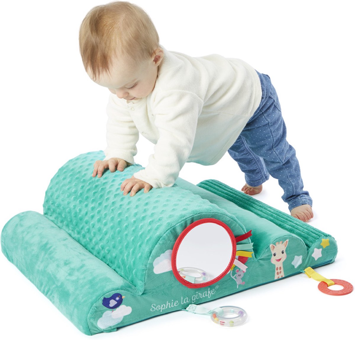 Sophie de Giraf Activity Cloud - Babyspeelgoed - Ontwikkeling en stimulatie voor baby's - Antislip - Vanaf 6 maanden - Meerkleurig — afbeelding 6