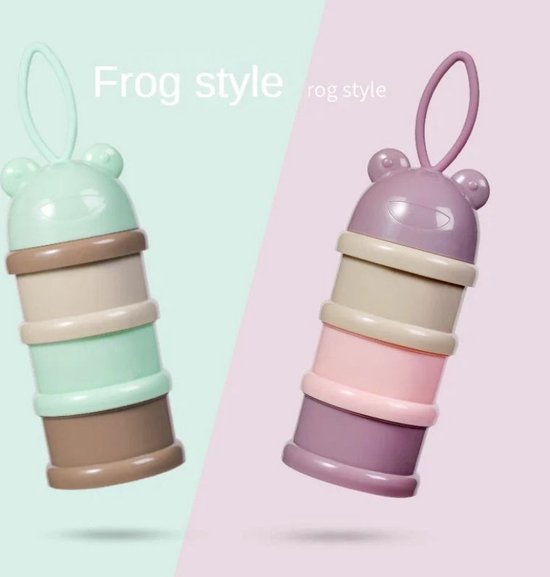 Melktoren Babyvoeding - Melkpoeder bewaarbakjes - babyvoeding bewaarbakjes - Kraam Cadeau - BabyShower Cadeau - turquoise — afbeelding 4