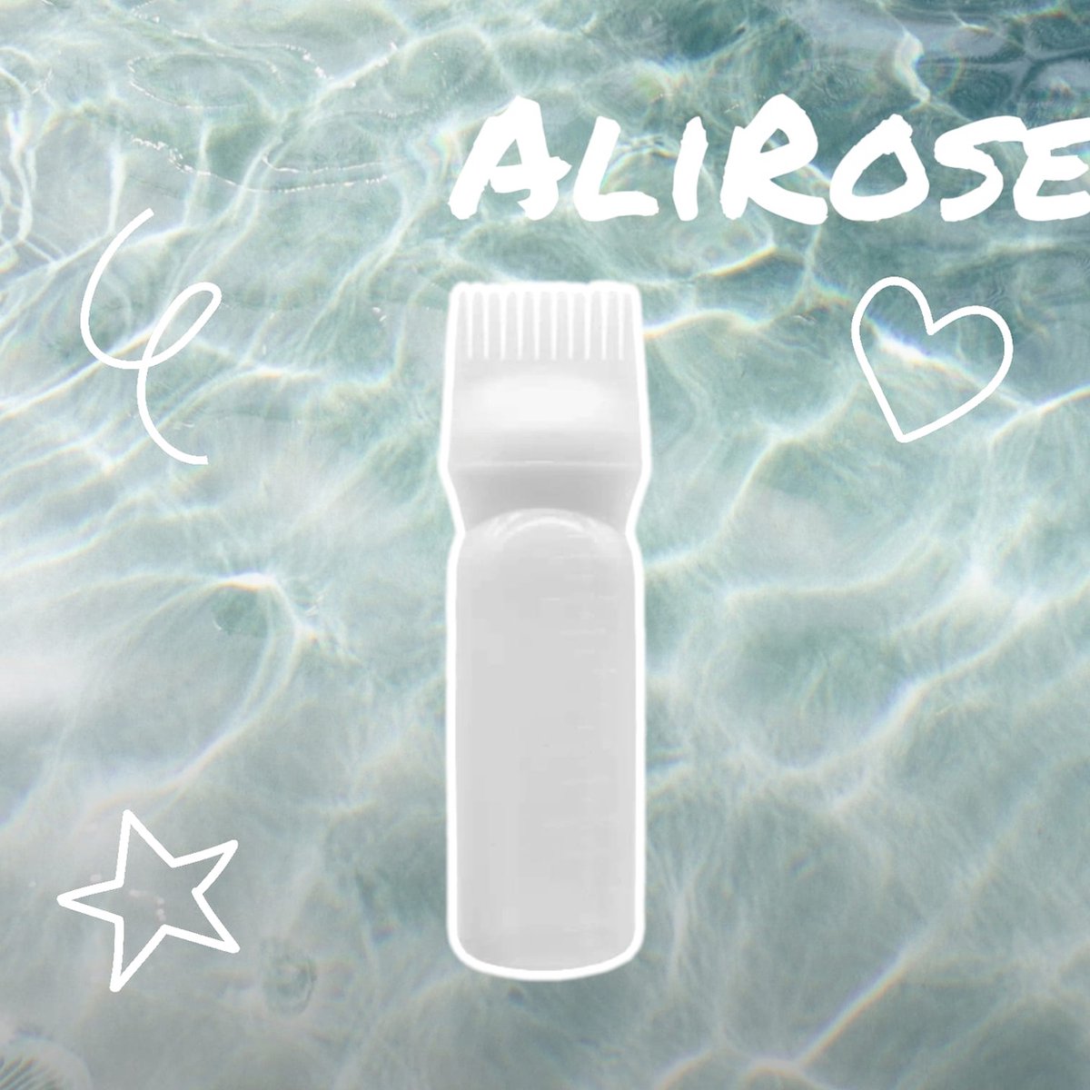 AliRose - Haar Applicator - WIT - Voor Haarproducten - Shampoo - Olie - Conditioner - TikTok - Instagram - Reels