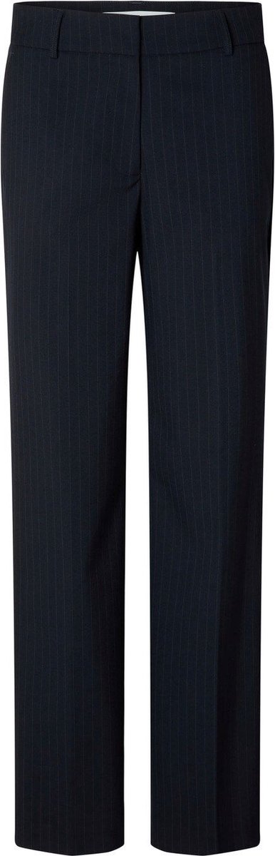 Selected Femme Penelope MW Wide Pant Dark Sapphire Stripes