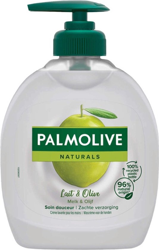 Palmolive Naturals Handzeep Melk & Olijf - 6 x 300ml - Voordeelverpakking