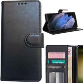 Samsung A54 Bookcase Telefoon hoesje Stevige Portemonnee Wallet Case – Pasjeshouder - Kunstleer - Zwart