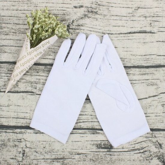 Gants de Protection Wit - Gants - Gant Eczéma - Gloves White - Gant Bijoux - Gant de Travail - Gants Institut de Beauty - Gant de Sécurité Léger Unisexe Doux TAILLE L / 2 Paire ----- XXO®