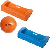 Mobiele Stoeprandenset Oranje/Blauw + Oranje Bal