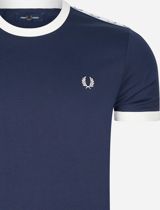 Fred Perry Taped ringer t-shirt - carbon blue