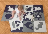 Hakuna Puzzelmat voor Baby's 1,2x0,9m - Baby Speelmat bevat 12 tegels met dieren - 20% dikkere Kruipmat in een recyclebare verpakking - vrij van schadelijke stoffen, geurloze schuimmat