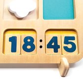 Educatief spel, houten klok/tijdspel. 4+