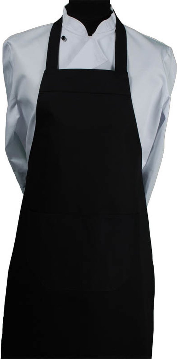 Schriks Keukenschort uni gekleurd - SH4533 - Zwart
