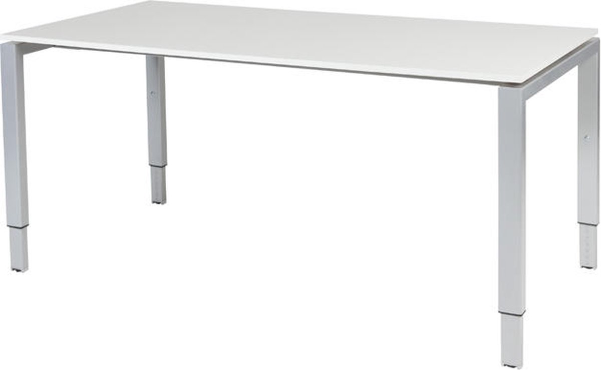 Verstelbaar Bureau - Domino 160x90 grijs - alu frame