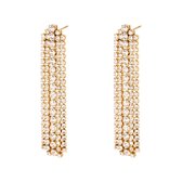 Yehwang Boucles d'oreilles strass or/cristal 0289521-188
