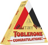 Toblerone chocolade geschenkdoos met opschrift "Congratulations!" - Toblerone Mini chocolademix - 248g