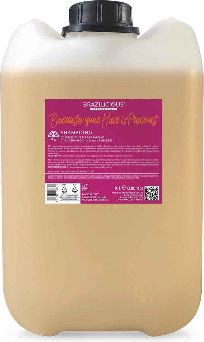 BraziliCious Citrus Shampoo 10 L Keratineshampoo