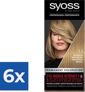 Syoss Color baseline 7-1 Natuurlijk Midden Blond - Voordeelverpakking 6 stuks