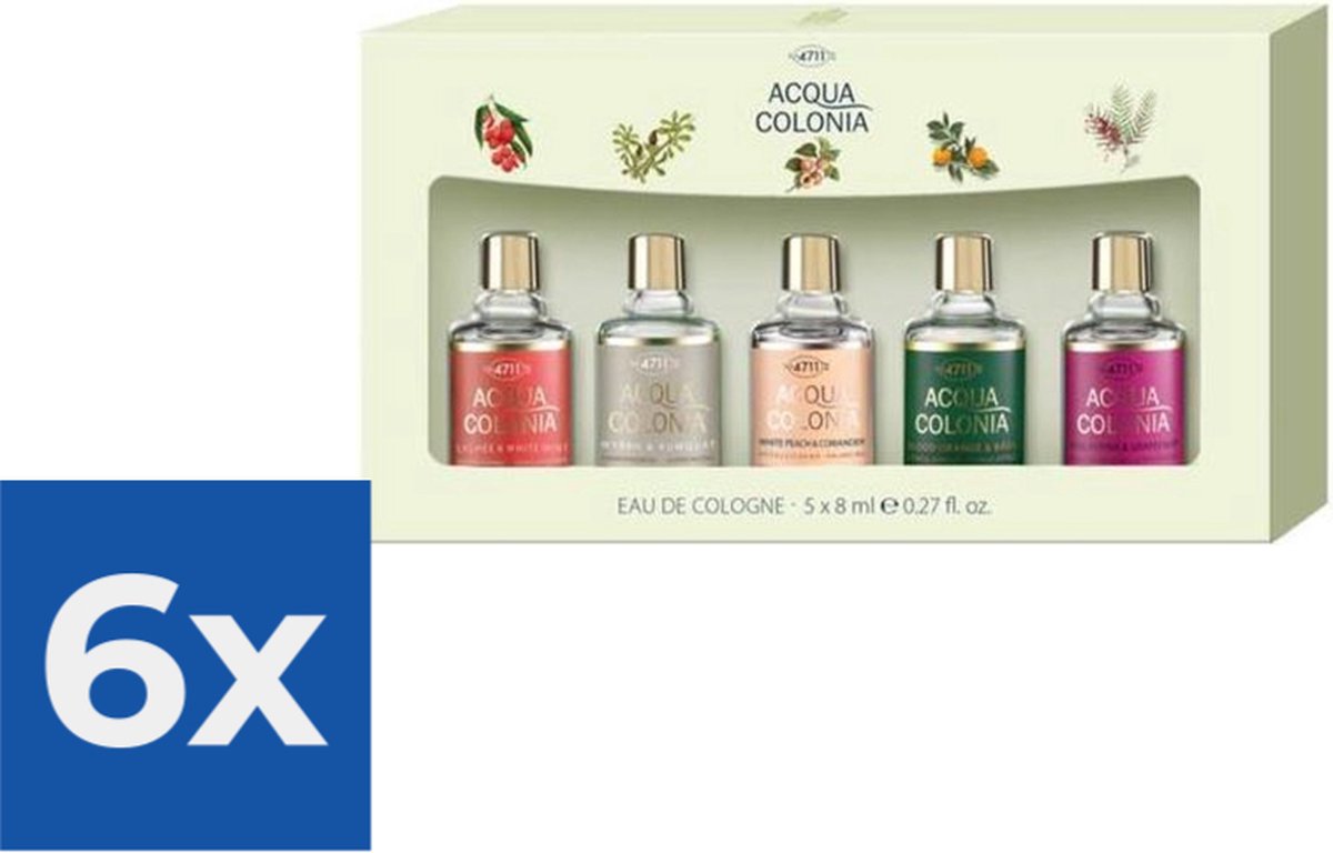 Goedkoopste Acqua Colonia miniaturen set 5 x 8 ml - Voordeelverpakking 6 stuks