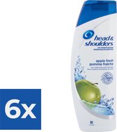 Head & Shoulders Shampoo Apple Fresh 400 mL - Voordeelverpakking 6 stuks